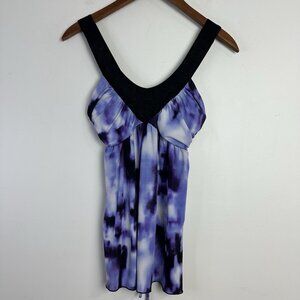Y2K IZ Byer Babydoll Top Small‎ Purple 90s Style Fairy Whimsigoth Coquette